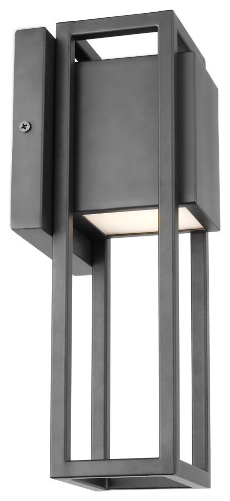 Supreme 10W LED Small Wall Lantern, Matte Black Finish