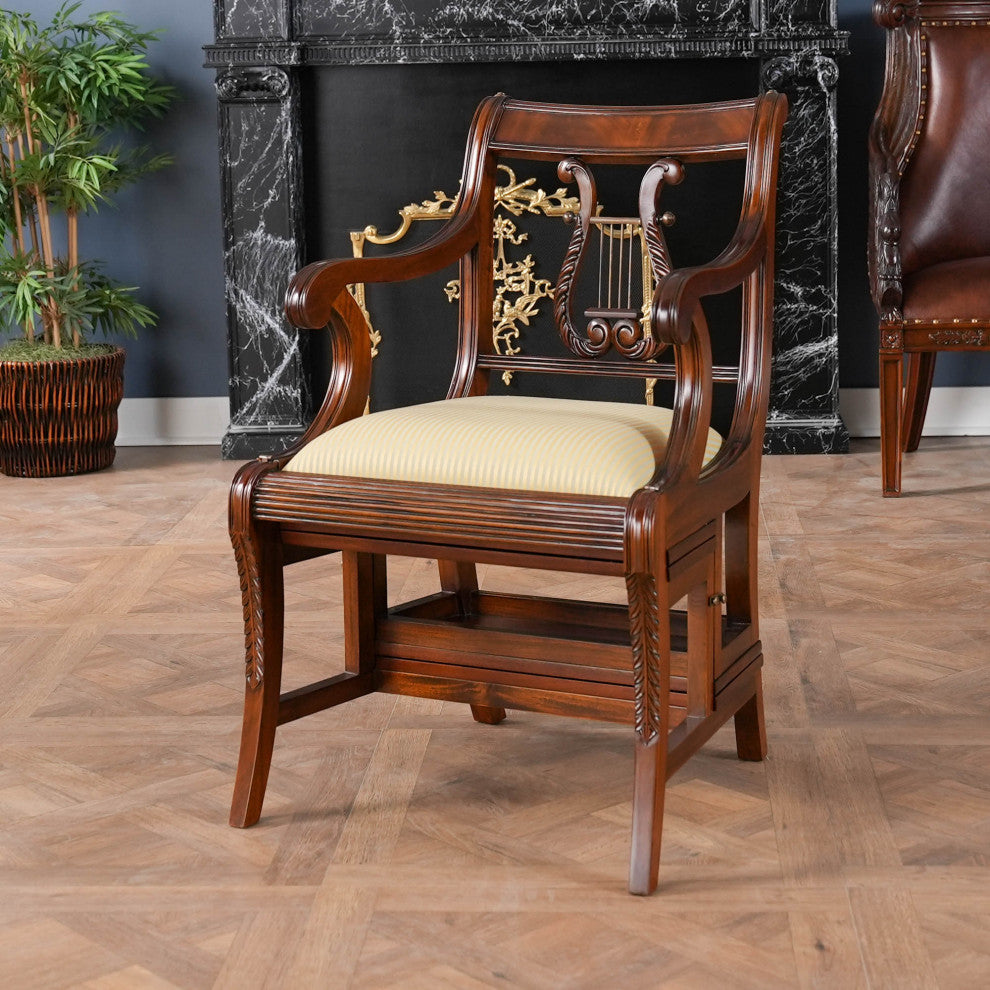 Mahogany Library Chair