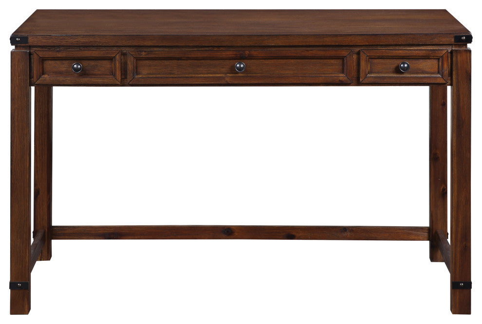 Baton Rouge Home Office Writing Desk, Brushed Walnut Finish