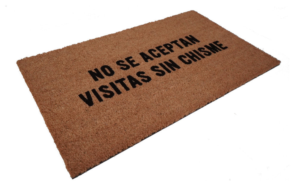 Calloway Mills No Se Aceptan Visitas sin Chisme Spanish Doormat