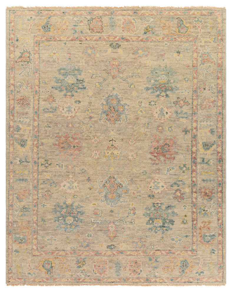 Surya Biscayne BSY-2306 Traditional Area Rug, 8' x 10' Rectangle