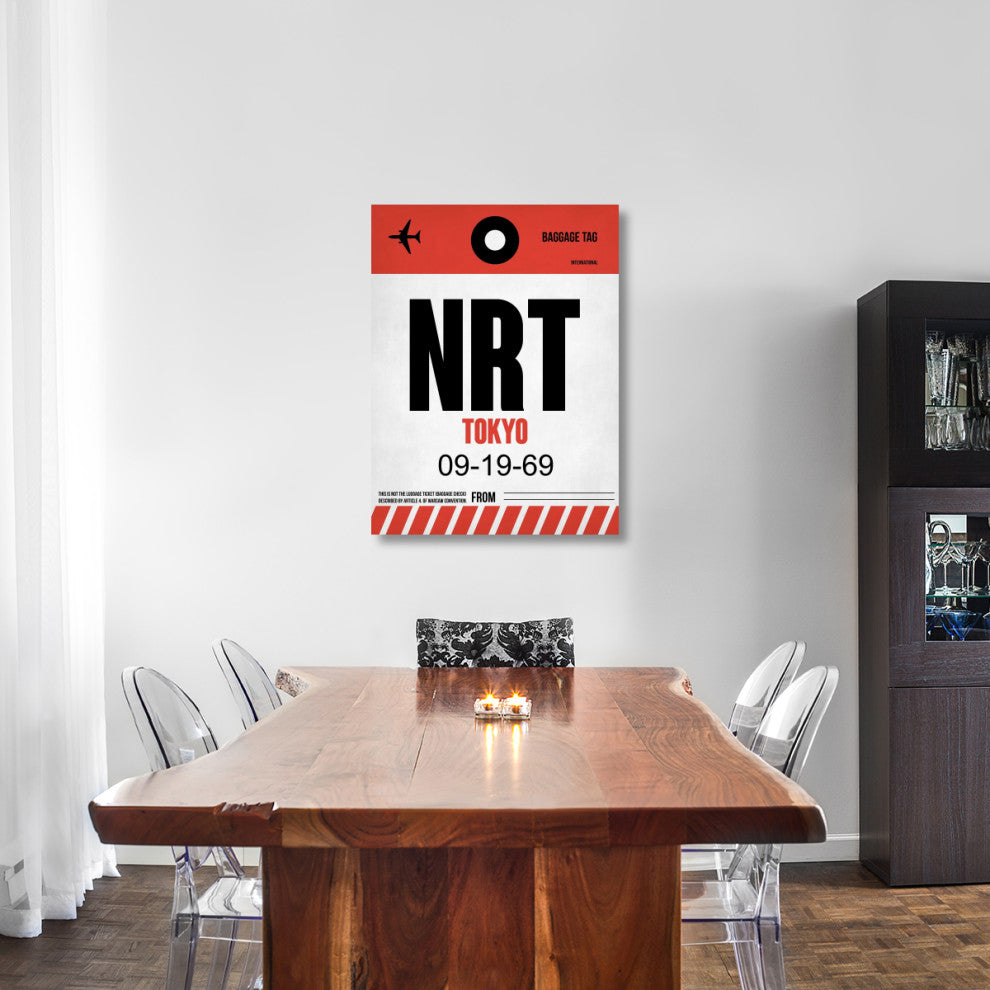 "NRT Tokyo Luggage Tag 1" Fine Art Print
