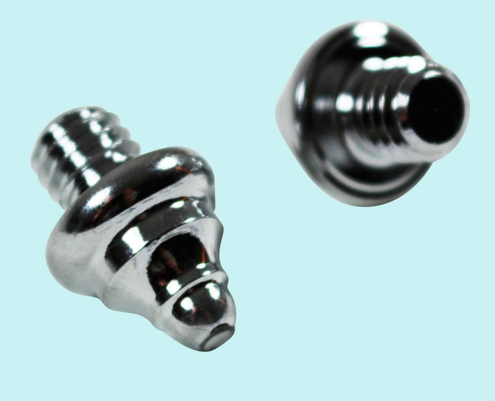 Door Hinges Bright Chrome Large Decorator Hinge Finial Pair |