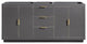 Avantiy Austen 72" Vanity Only, Twilight Gray With Matte Gold Hardware