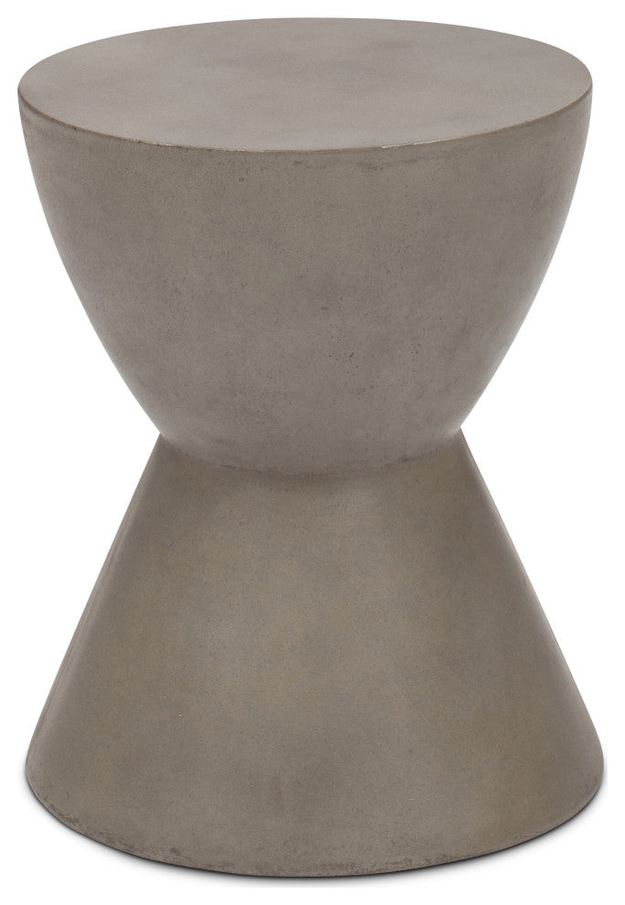 Paloma Fiber-Reinforced Concrete Dark Grey Stool