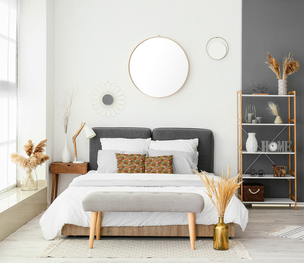 Succulent Garden Accent Pillow, Scallion, 16"x16"