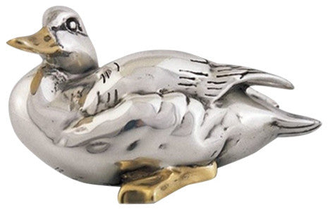 Silver Goose Sculpture Silver Accents A8