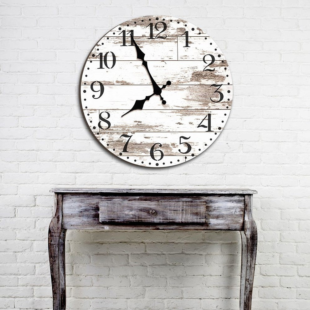 Old Farm Clock Wall Stencil, Vintage Decor, Medium