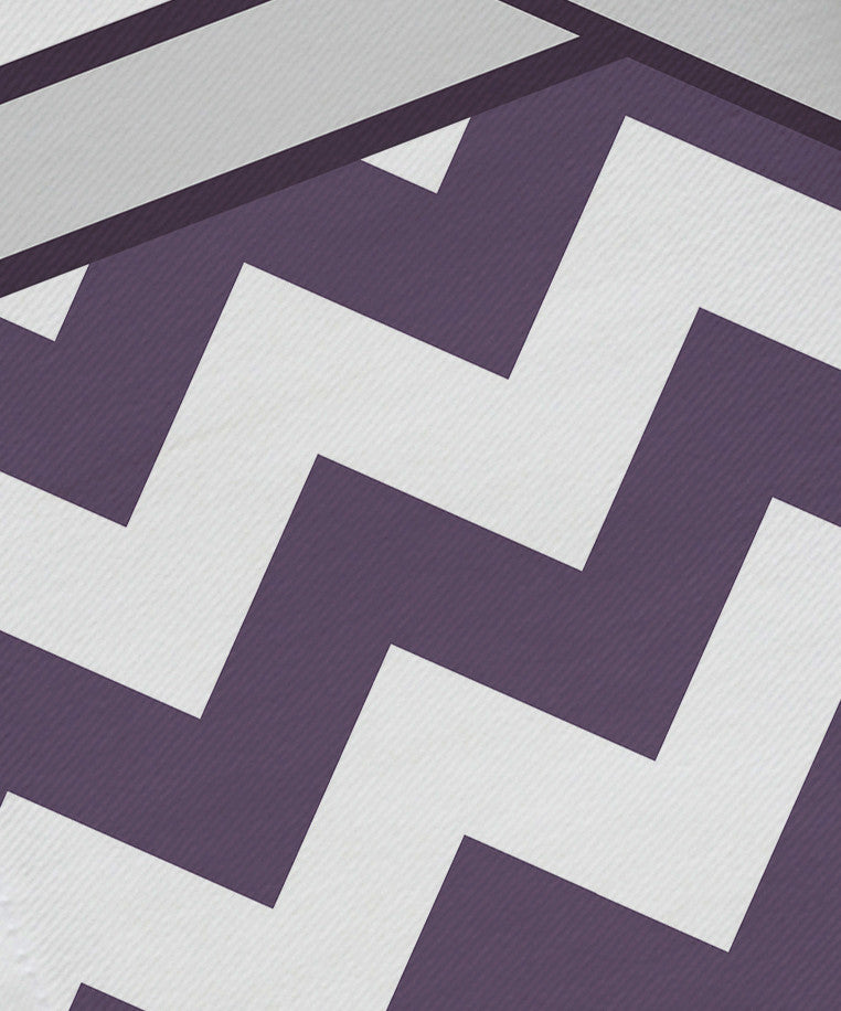Express Line Geometric Print Napkin, Larkspur, Purple, Set of 4
