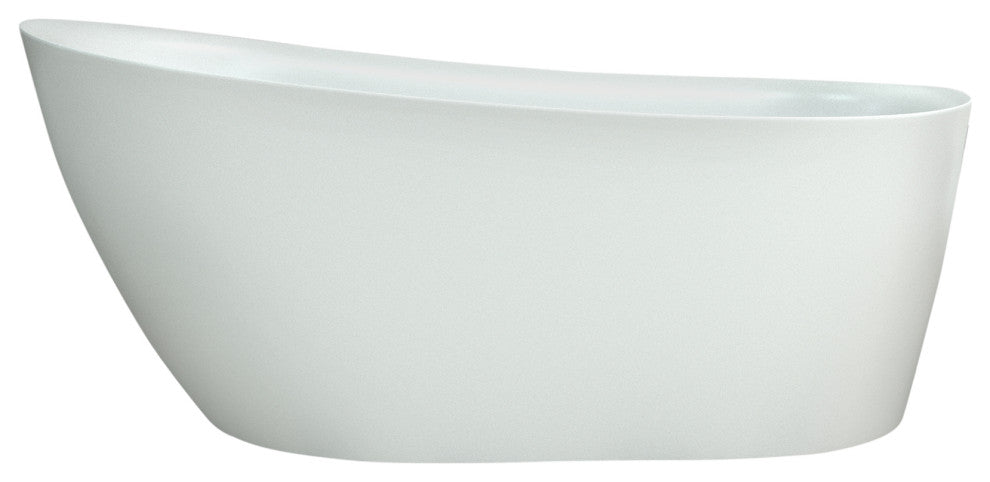 59" Streamline Soaking Freestanding Tub, Internal Drain