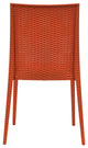 Leisuremod Weave Mace Indoor Outdoor Patio Chair, Set of 2, Orange
