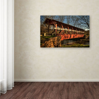 'The Colvin Covered Bridge' Canvas Art by Lois Bryan