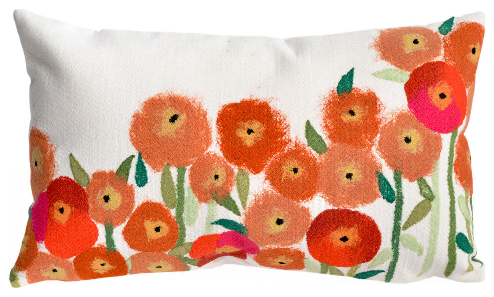 Visions II Poppies Pillow, 12"x20"