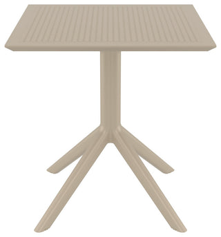 Sky Square Table 27 inch Taupe