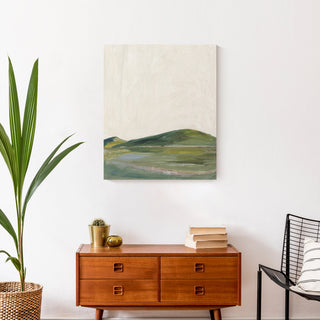 Abstract Green Hills 20 x 24 Canvas Wall Art