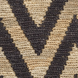 Safavieh Organica 6' X 9' Hand Knotted Jute Rug in Black and Natural