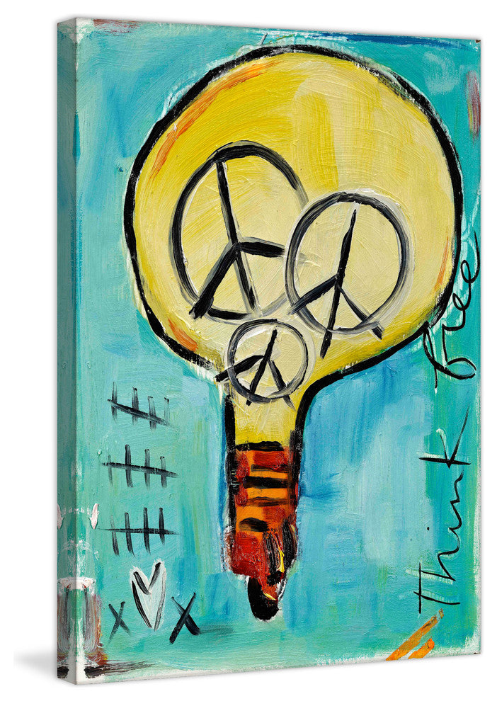 "Light Bulb" Painting Print on Canvas by Tori Campisi