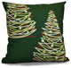 O Tannenbaum Pillow, Green, 18"x18"