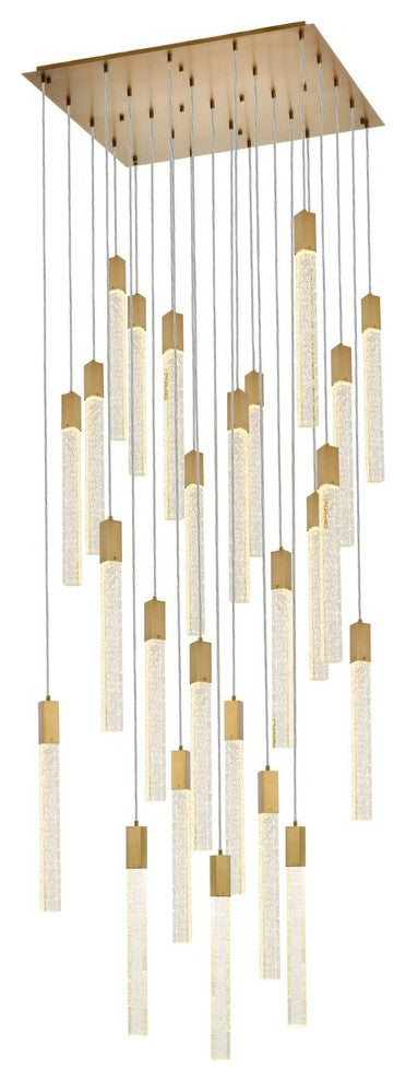 Wade 25-Light Pendant, Satin Gold