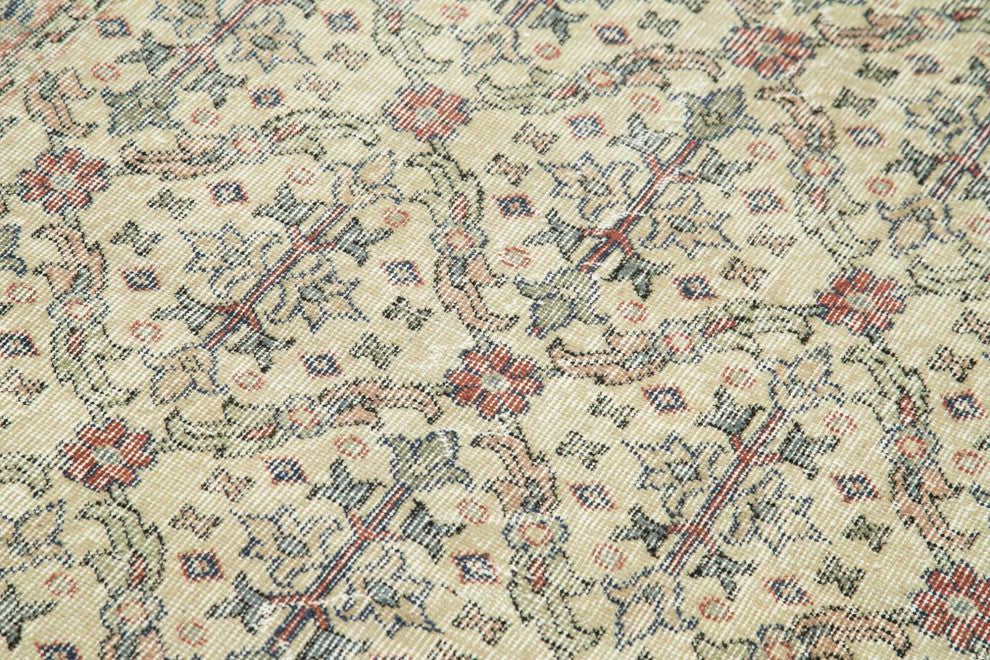 Rug N Carpet - Handmade Oriental 3' 9" x 7' 0" Vintage Small Area Rug