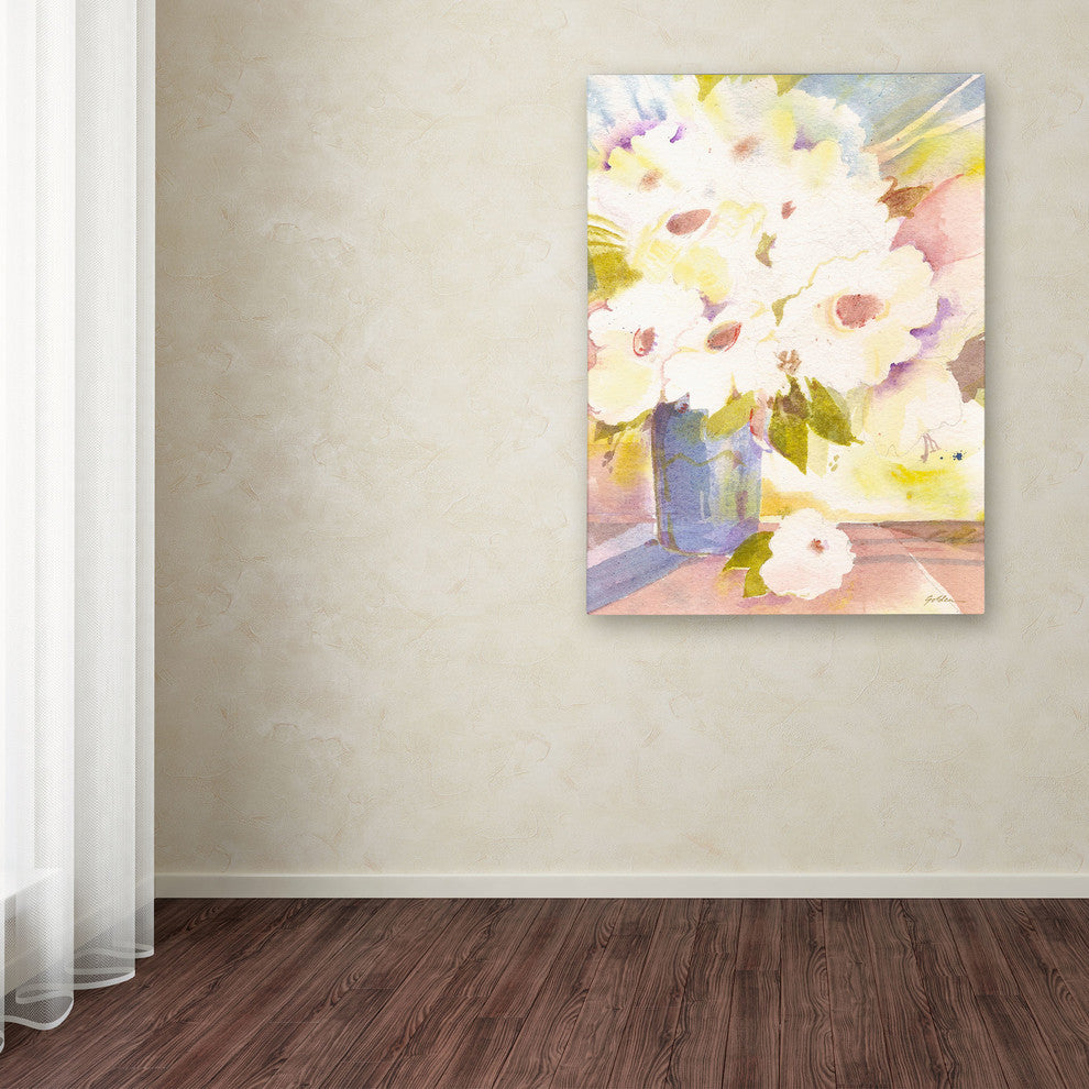 'Bouquet In White' Canvas Art by Sheila Golden