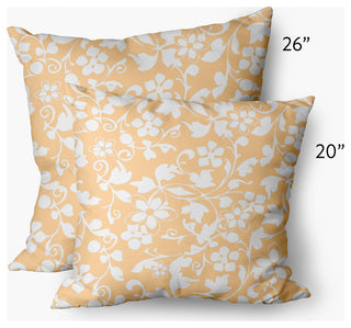 Evelyn Decorative Throw Pillow, Corn Yellow, 20"x20"