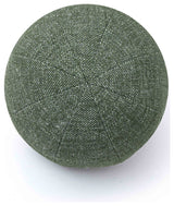 Boba Round Pillow, Forest Green Textured Basketweave, 14"