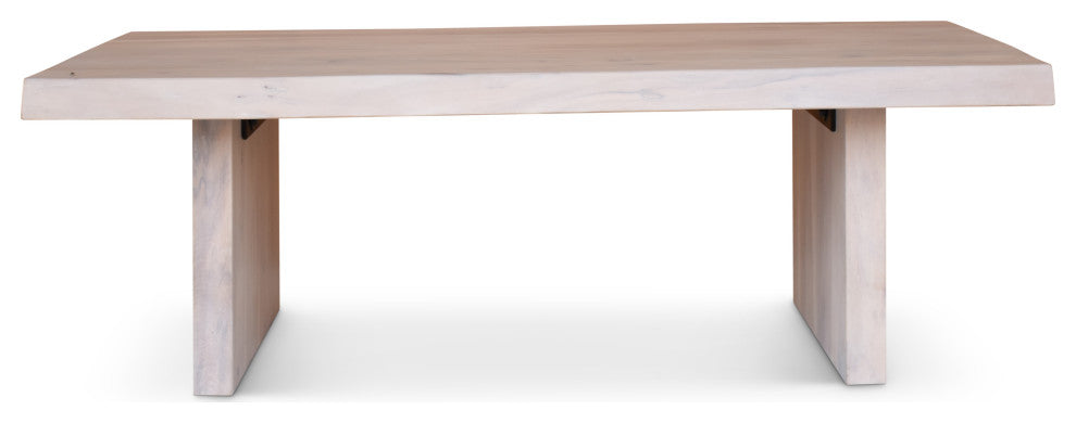 Brooks 48" Coffee Table, White Wash