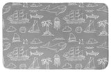 Sea Gray 21x34 Bath Mat