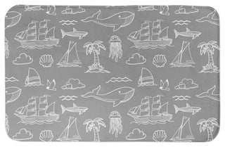 Sea Gray 21x34 Bath Mat