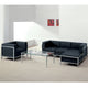 Hercules Imagination Series Contemporary Black Leather Middle Chair
