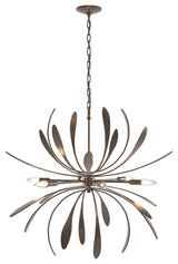 Dahlia Chandelier, Bronze Finish