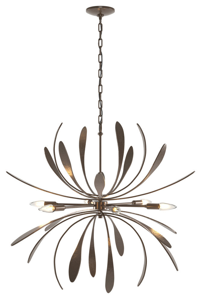Dahlia Chandelier, Bronze Finish