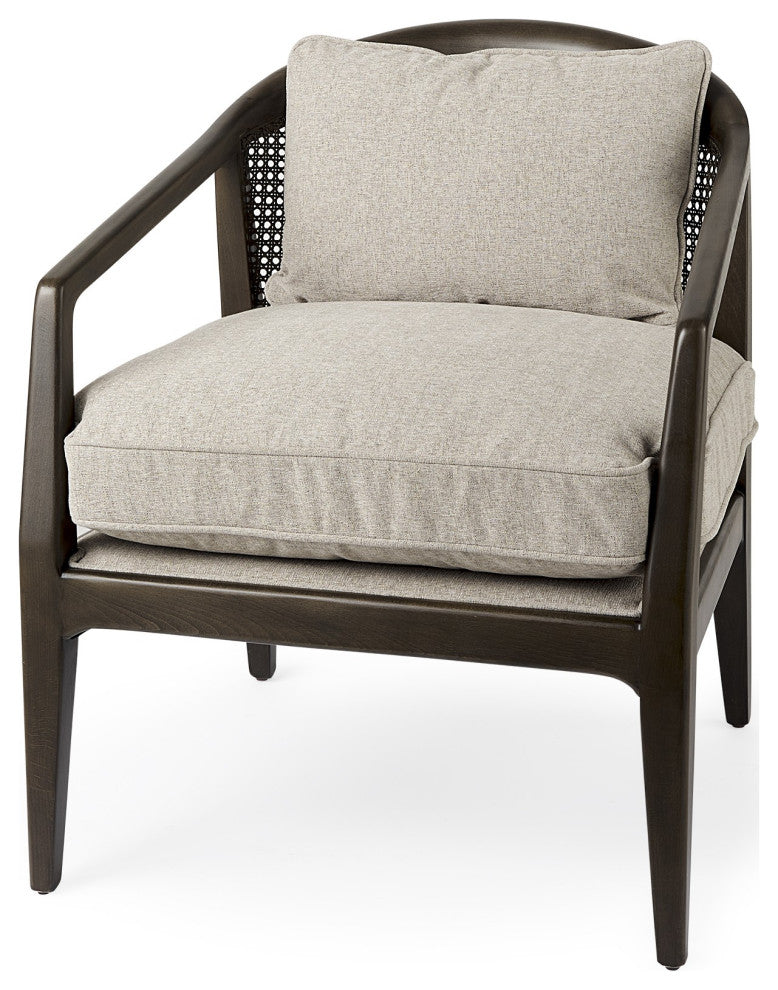 Fusion Dark Cane Back Arm Chair