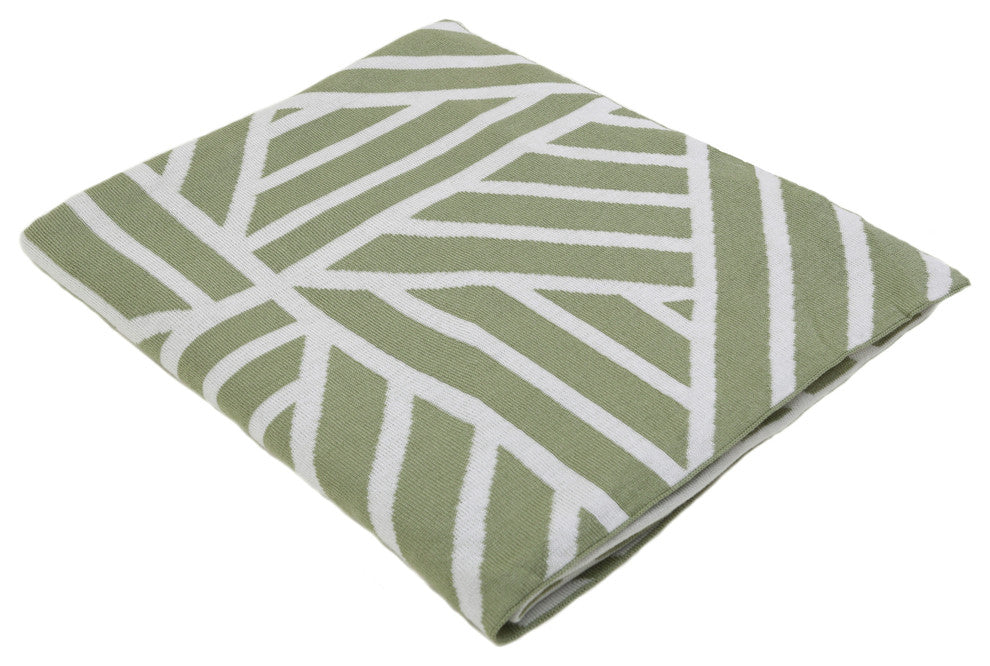 Maze Throw, Scenic Green/ Natural