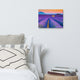 Blooming Lavender Field and Sunset Landscape Photo Canvas Prints, 12" X 16"