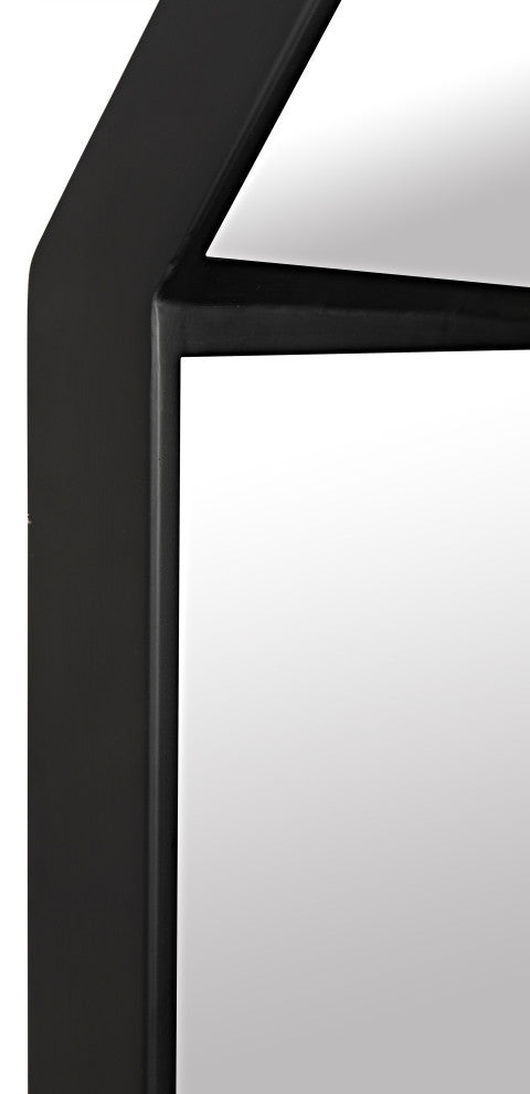 Lazo Mirror, Black Steel