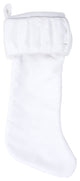 Vickerman Qtx17760 8"X19" Plush White Velvet Christmas Stocking