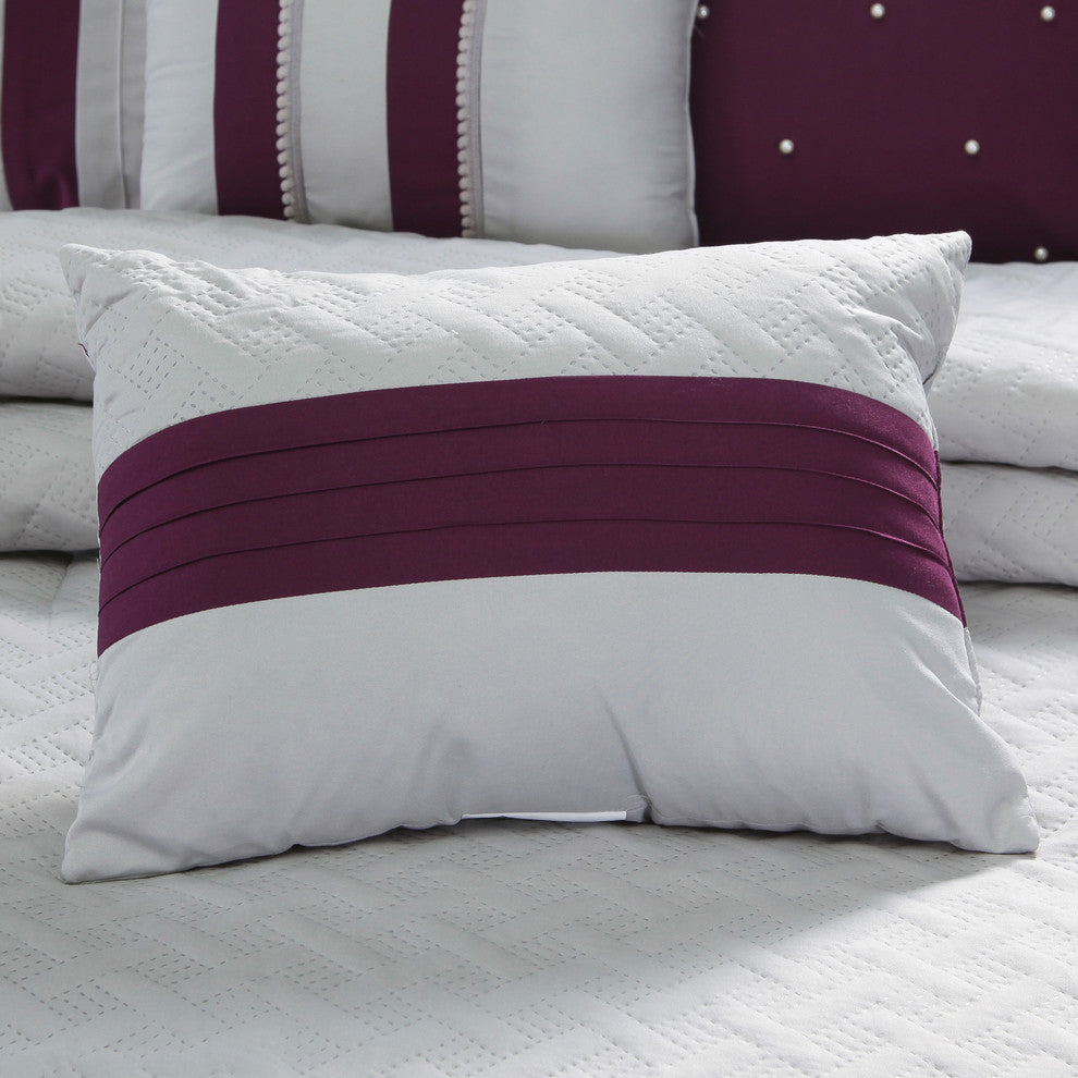 Kimeo 7 piece comforter set, Multiple Color, Queen