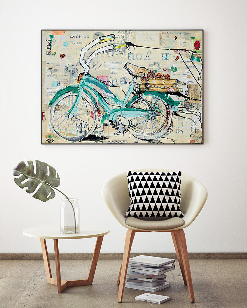 "Prune Puffs" Art Block Framed Canvas, 32"x24"