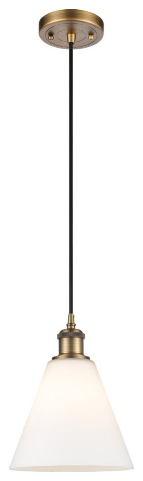Innovations 516-1P-BB-GBC-81 1-Light Mini Pendant, Brushed Brass