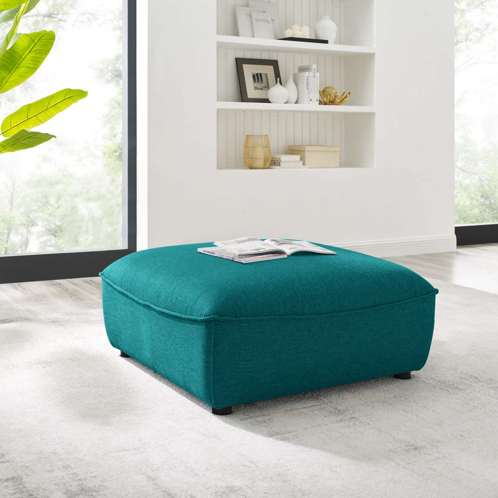Comprise Sectional Sofa Ottoman-Teal