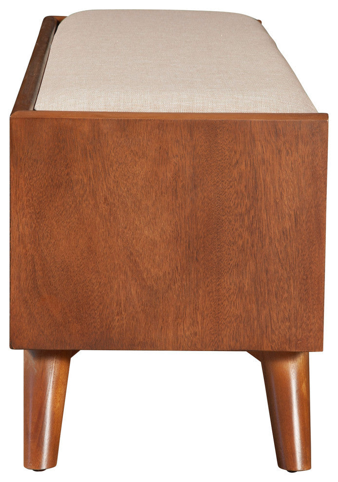 Flynn Bench, Acorn/White