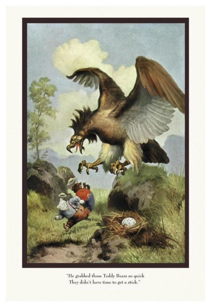 "Teddy Roosevelt's Bears: Grabbed" Digital Paper Print by R.K. Culver, 42"x62"