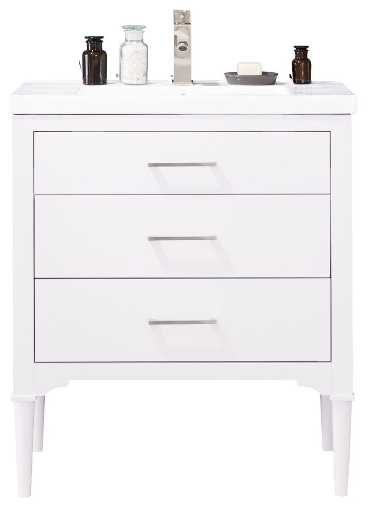Mason 30" Single Sink Vanity, White