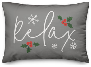 Gray Relax 20x14 Spun Poly Pillow
