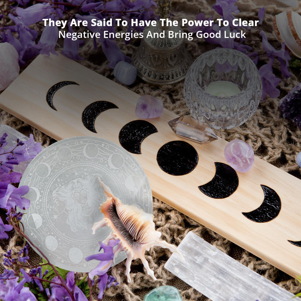Himalayan Glow Selenite Crystal Charging Plate