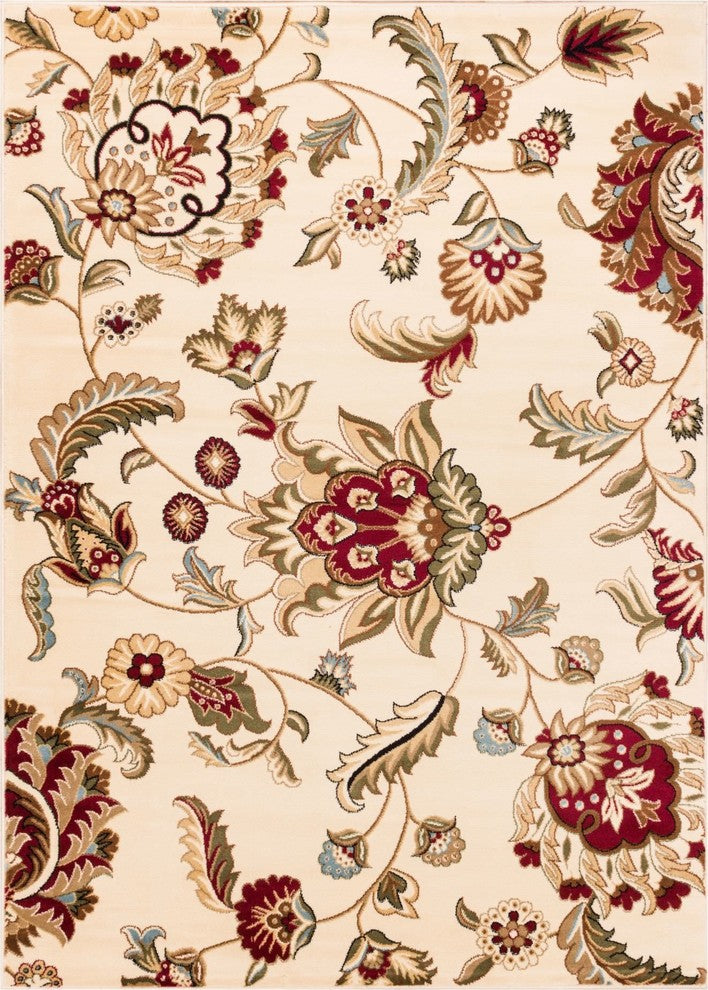 Well Woven Barclay Ashley Oriental Area Rug, Ivory, 7''10"x9''10"