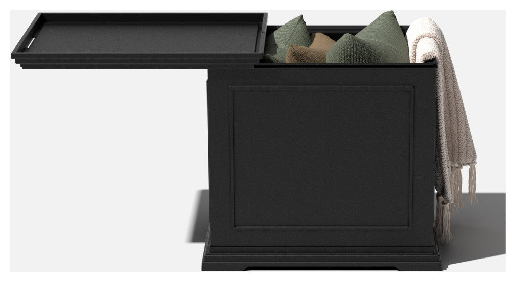 Veradek Brixton Tray Table, Black, 22 Inch, 1 Pack