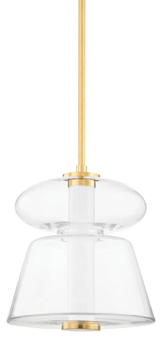 Palermo Small 1-Light Pendant Aged Brass